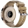 VIRAN W101 Smart horloge voor mannen, 1.43 'AMOLED scherm, bloeddruk SpO2 hartslag slaapmonitor - koffiekleur