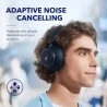 Anker Soundcore Space Q45 Headphones, Adaptive ANC, 50 Hours Playtime (ANC on), Bluetooth 5.3 - Dark Blue