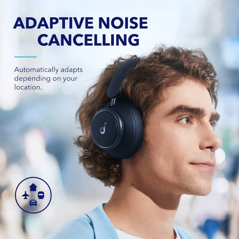 Anker Soundcore Space Q45 Headphones, Adaptive ANC, 50 Hours