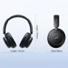 Anker Soundcore Space Q45 Headphones, Adaptive ANC, 50 Hours Playtime (ANC on), Bluetooth 5.3 - Black