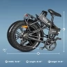 Vitilan V3 Electric Bike, 20*4'' Fat Tires, 750W Brushless Motor, 48V 13Ah Battery, 45miles Range - Grey