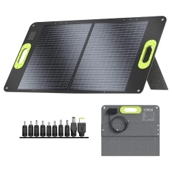 CTECHi SP-100 100W Foldable Solar Panel - Black