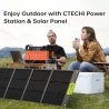 CTECHi GT1500 1500W Portable Power Station, 1210Wh LiFePO4 Battery, Pure Sine Wave Solar Generator, 7 Outputs