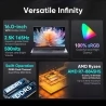 N-one NBook Ultra 16 Zoll Laptop, 2560*1600 165Hz, AMD Ryzen R7 8845HS 8 Kerne bis zu 5,10 GHz, 32 GB RAM 1 TB SSD