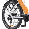 ENGWE P275 ST 250W Mid-Motor Commuter Electric Bike, 260km Max Range, 19.2Ah Samsung  cell - White and Orange