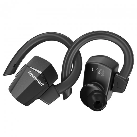 Tronsmart Encore S5 True W Headphones Sports Bluetooth Earphones with Mic for iPhone, Android and More- Black