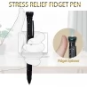 HMP P256 12-in-1 Multitool Pen, with LED Light, Decompressor Massager, Screwdrivers, Rulers - Black