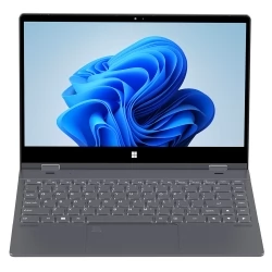 GXMO YOGO 14-Zoll-Laptop, 360° klappbar, 3840*2160 4K 10-Punkt-Touchscreen, Intel Alder Lake N95 4 Kerne bis zu 3.4GH