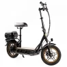KuKirin C1 Pro elektrische scooter met zadel, 14-inch luchtband, 500W motor, 48V 15Ah accu, 45km/h max snelheid - Zwart