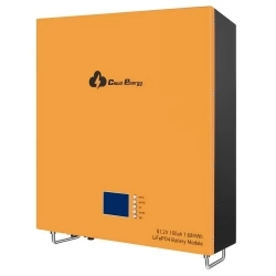 Cloudenergy 48V 150Ah Wall Mounted Lithium LiFePO4 Deep Cycle Battery Pack, 7680Wh Energy, 6000 Life Cycles