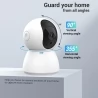 2 PCS TALLPOWER C23 Indoor Surveillance Camera, Ultra HD 2K, 2.4GHz WiFi, Night Vision, Auto Tracking, Infrared LED