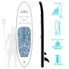 FunWater CAMOUFLAGE Inflatable Stand Up Paddle Board 10'' Long 30'' Wide 6'' Thick - Blue