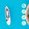 FunWater CAMOUFLAGE Aufblasbares Stand-Up Paddle Board, 305 x 76 x 15 cm - Blau
