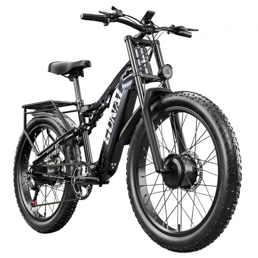 

GUNAI GN68 Electric Bike, 2*1000 Motor, 48V 17.5Ah Battery, 26*3.0-inch Fat Tires, 50km/h Max Speed, 80km Max Range
