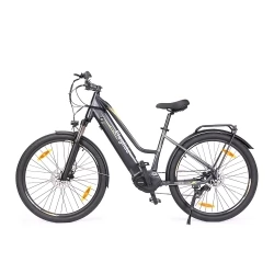 Eleglide C1 ST Trekking Bike with 250W Mid-Drive Motor, 27.5 inch Tires, 522Wh Battery, 150km Range - Black