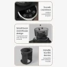 HiBREW G3A Coffee Grinder, 40mm Conical Burr, Air Blower, 31-gear Scale - Black