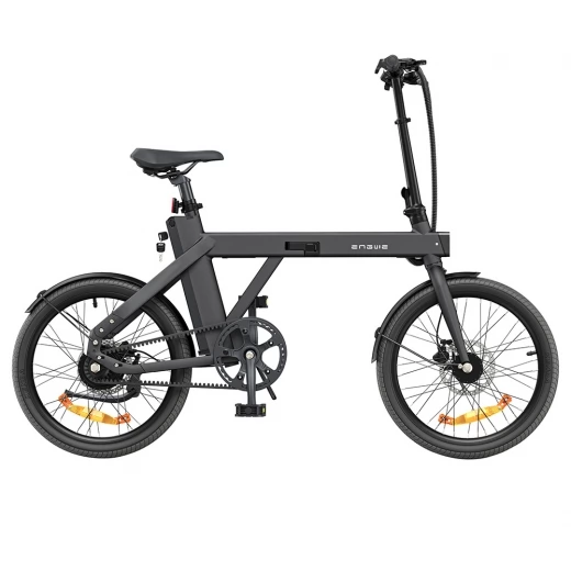 ENGWE P20 Opvouwbare elektrische fiets, 250W stille motorsensor, 36V 9.6A batterij, 20*1.95'' banden - Zwart