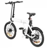 ENGWE P20 Foldable Electric Bike, 250W Silent Motor Torque Sensor, 36V 9.6A Battery, 20*1.95'' Tires - White
