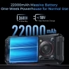 OUKITEL WP33 Pro 6,6-inch FHD robuuste telefoon, 5G MTK Dimensity 6100 +, 24GB (8 + 16) RAM + 256GB ROM
