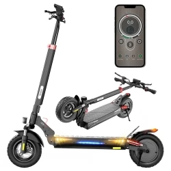 iScooter iX3 Foldable Electric Scooter, 10' Off Road Pneumatic Tubeless Tires, 800W Motor, 10Ah Battery, 40km/h Max Speed