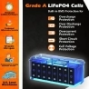 Cloudenergy 12V 100Ah LiFePO4 Battery Pack, 1280Wh Energy, 6000+ Cycles, Built-in 100A BMS, Support Series/Parallel