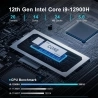 GEEKOM XT12 Pro Mini-PC, Intel Core i9-12900H 14 cores tot 5,0 GHz, 32 GB RAM 1 TB SSD