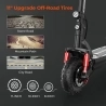 isinwheel GT2 Foldable Off-road Electric Scooter, 800W Motor, 48V 15Ah Battery, Turn Signal, 11-inch Pneumatic Tires