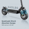 CIRCOOTER M2 Foldable Electric Scooter, 800W Motor, 48V 12.5Ah Battery, 10-Inches Off-Road Tire, 45km/h Max Speed