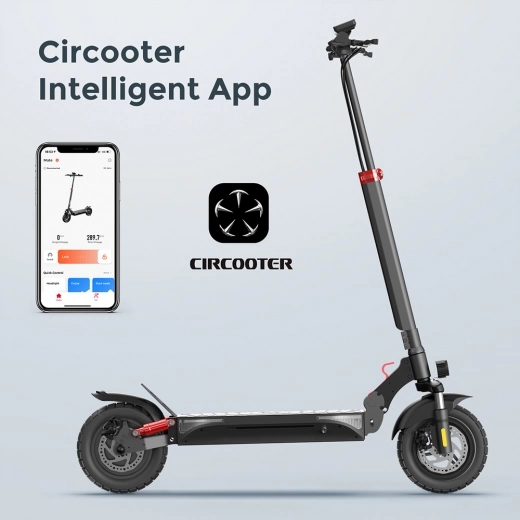 

CIRCOOTER M2 Foldable Electric Scooter, 800W Motor, 48V 12.5Ah Battery, 10-Inches Off-Road Tire, 45km/h Max Speed