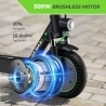 isinwheel S9 Max opvouwbare elektrische scooter, 500W motor, 36V 10Ah batterij, 10-inch banden, 30 km / h max snelheid