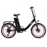 ONESPORT OT16-2 Foldable Electric Bike, 250W Motor, 48V 17Ah Battery, 20*3.0 inch Tires - Black Red