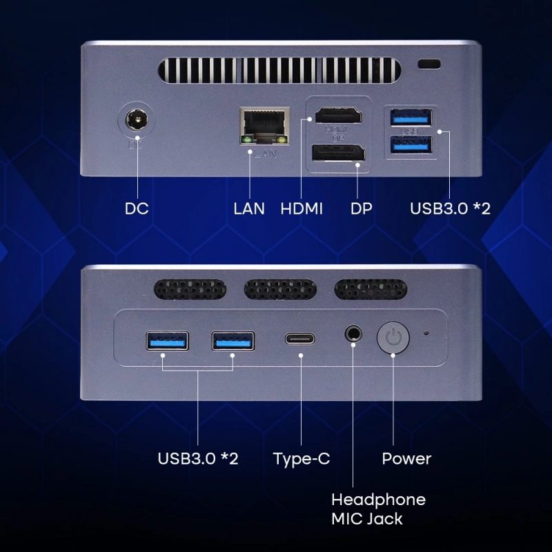 Ninkear N9 Mini PC, Intel N95 4 Cores Max 3.40GHz, 8GB RAM 256GB