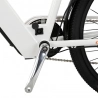 EUROBIKE Cityrun-26 Electric Bike, 26'' Tire, 250W Motor, 36V 10Ah Battery, 25km/h Max Speed - White
