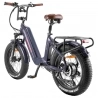 FAFREES F20 Master Electric bike, Carbon Fiber,500W Hub Motor, 48V 22.5Ah Battery, 20*4.0 Inch Air Tire - Aurora Grey