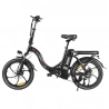 SAMEBIKE CY20 Opvouwbare elektrische fiets, 350W motor, 36V 12Ah accu, 20*2.35-inch band, 32km/h max snelheid - Zwart