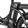 SAMEBIKE CY20 Opvouwbare elektrische fiets, 350W motor, 36V 12Ah accu, 20*2.35-inch band, 32km/h max snelheid - Zwart