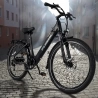 Kornorge C7 Electric Bike, 350W Motor, 36V/12.5Ah Battery, 26-inch Tires, 32km/h Max Speed, 50km Range - Black