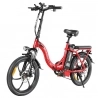 SAMEBIKE CY20 Foldable Electric Bike, 350W Motor, 36V 12Ah Battery, 20*2.35-inch Tire, 32km/h Max Speed - Red