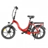 SAMEBIKE CY20 Opvouwbare elektrische fiets, 350W motor, 36V 12Ah accu, 20*2.35-inch band, 32km/h max snelheid - Rood