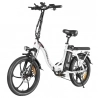 SAMEBIKE CY20 Opvouwbare elektrische fiets, 350W motor, 36V 12Ah accu, 20*2.35-inch band, 32km/h max snelheid - Wit