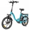 SAMEBIKE CY20 Foldable Electric Bike, 350W Motor, 36V 12Ah Battery, 20*2.35-inch Tire - Lake Blue