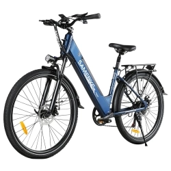 SAMEBIKE RS-A01 Pro elektrische fiets, 500W motor, 36V 15Ah accu, 27,5*2,1-inch band, 32km/h max snelheid - Blauw