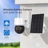 Hiseeu WTD512 1080P WiFi Kamera mit Solarpanel, 5X Zoom, PIR Bewegungserkennung, 2-Wege Audio Video