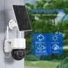 Hiseeu WTD512 1080P WiFi Camera with Solar Panel, 5X Zoom, PIR Motion Detection, 2-way Audio Video