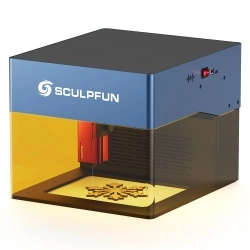 SCULPFUN iCube Pro 5W lasergraveermachine, 0,06 mm laserspot, 10000 mm/min graveersnelheid, 32-bits moederbord