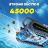 Seauto Crab Cordless Robotic Pool Vacuum, 45000Pa Suction, Wall-Climbing, LED/Voice Reminder