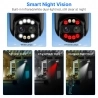 Hiseeu 4K 8MP drahtlose Sicherheitskamera, Dual-Objektiv, 8-facher Zoom, 2-Wege-Audio, Vollfarb-Nachtsicht