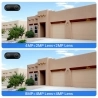 Hiseeu 4K 8MP drahtlose Sicherheitskamera, Dual-Objektiv, 8-facher Zoom, 2-Wege-Audio, Vollfarb-Nachtsicht