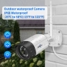 Hiseeu WiFi Security Camera System, 10CH NVR, 5MP HD Video, 24/7 Time Record, Color Night Vision