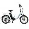 KAISDA K7 Faltbares Elektro-Moped, Mountainbike, 350W Motor, SHIMANO 7-Gang, APP Steuerung - Weiß